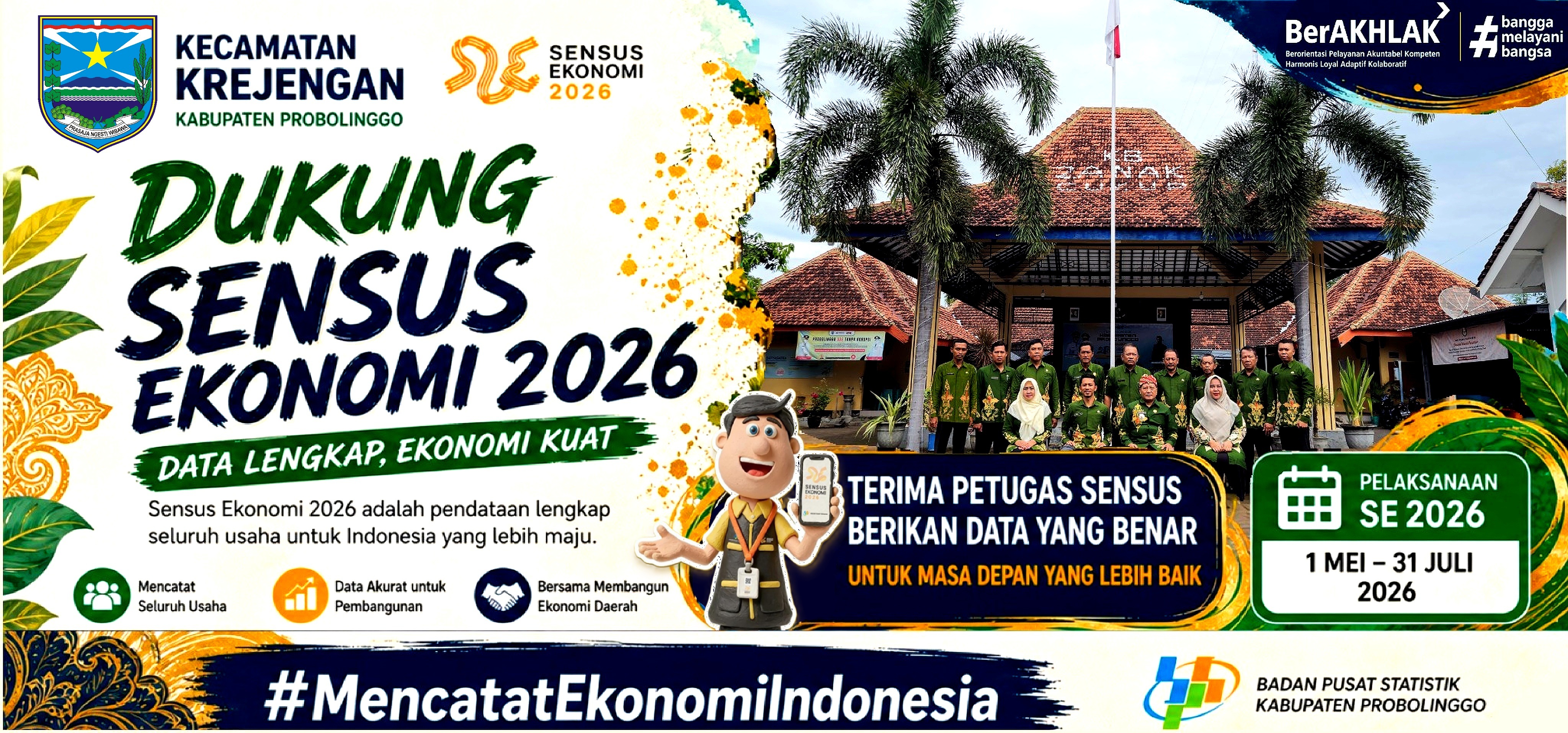 KECAMATAN KREJENGAN MENDUKUNG PUBLISITAS SE 2026
